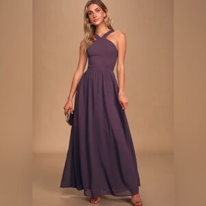 Never Worn: Medium Lulu Dusty Purple Maxi Dress